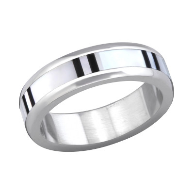 High Polish Surgical Steel Band Ring