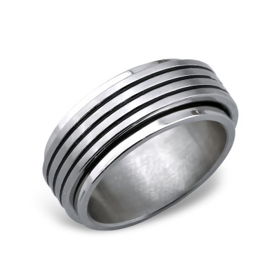 High Polish Surgical Steel Band Ring