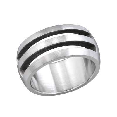 High Polish Surgical Steel Line Ring