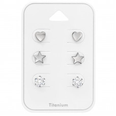 Dozen Stainless Steel LV Earrings Sets- Order Wholesale