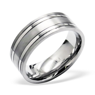 Titanium Patterned Ring