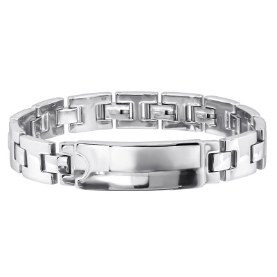 High Polish Surgical Steel Plain Bracelet for Men