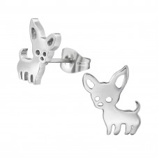 High Polish Surgical Steel Deer Ear Studs