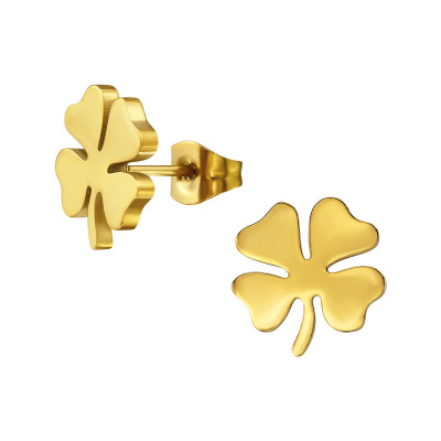 Clover Stainless Steel Steel Ear Studs