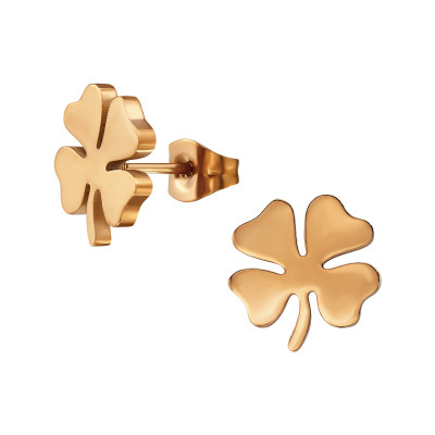 Clover Stainless Steel Steel Ear Studs