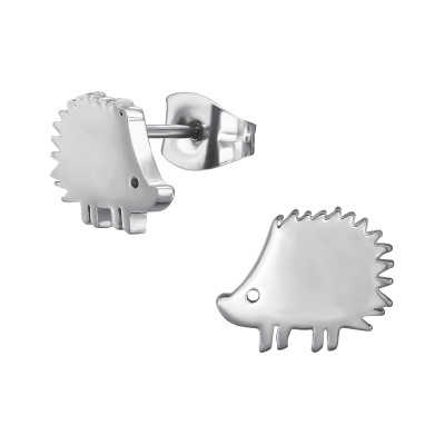 Hedgehog Stainless Steel Steel Ear Studs