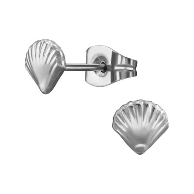 Shell Stainless Steel Ear Studs