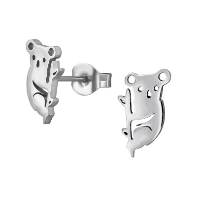 Koala Stainless Steel Ear Studs