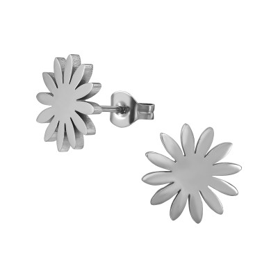 Petal Of Flower Stainless Steel Ear Studs