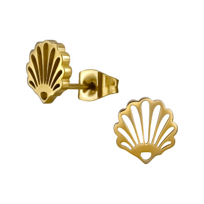 Shell Stainless Steel Ear Studs