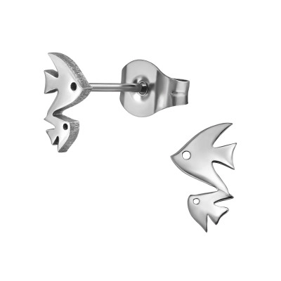 Fish Stainless Steel Ear Studs