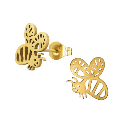 Bee Stainless Steel Ear Studs