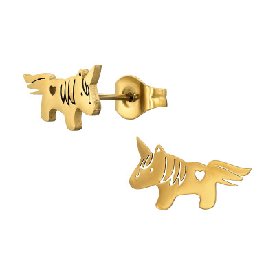 Unicorn Stainless Steel Ear Studs