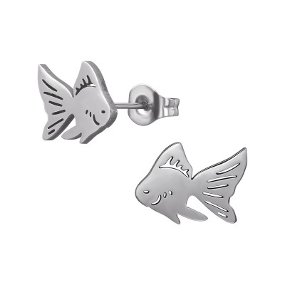 Fish Stainless Steel Ear Studs