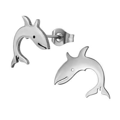 Whale Stainless Steel Ear Studs