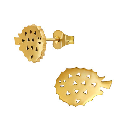 Blowfish Stainless Steel Ear Studs