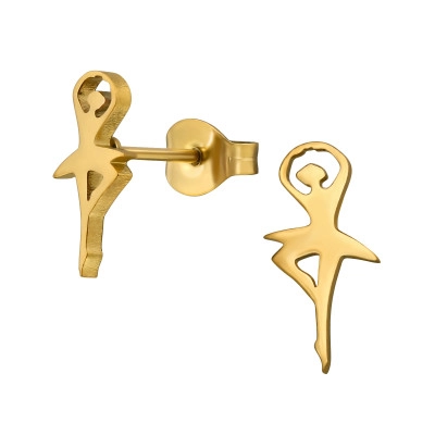 Ballerina Stainless Steel Ear Studs