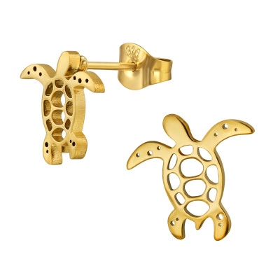 Turtle Stainless Steel Ear Studs