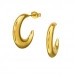 Half Hoop Stainless Steel Ear Studs