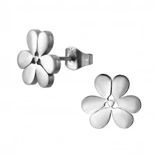 Five-Petal Flower Stainless Steel Ear Studs