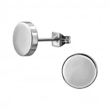 8mm Round Stainless Steel Ear Studs
