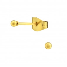 Gold Surgical Steel Ball 2mm Ear Studs