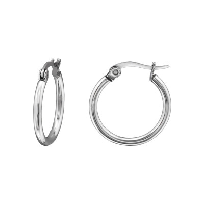 High Polish Surgical Steel 25mm Hoops