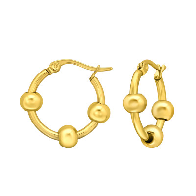 Gold Surgical Steel 20mm Hoops