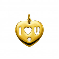 10mm Heart with letters 