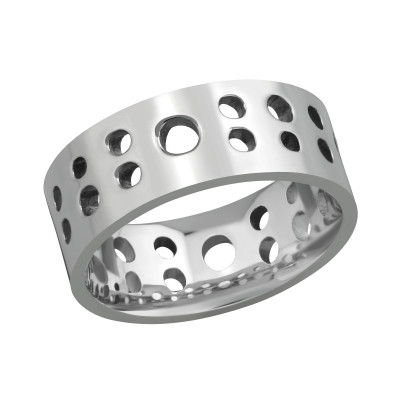 High Polish Surgical Steel Band Ring