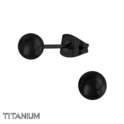 5mm Ball Titanium Ear Studs