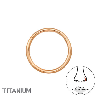 Hoop 10mm Titanium Nose Jewelry