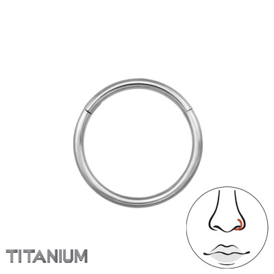 Hoop 10mm Titanium Nose Jewelry