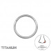 Hoop 10mm Titanium Nose Jewelry