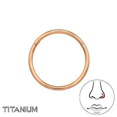 Hoop 12mm Titanium Nose Jewelry