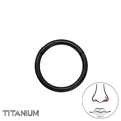 Hoop 8mm Titanium Nose Jewelry