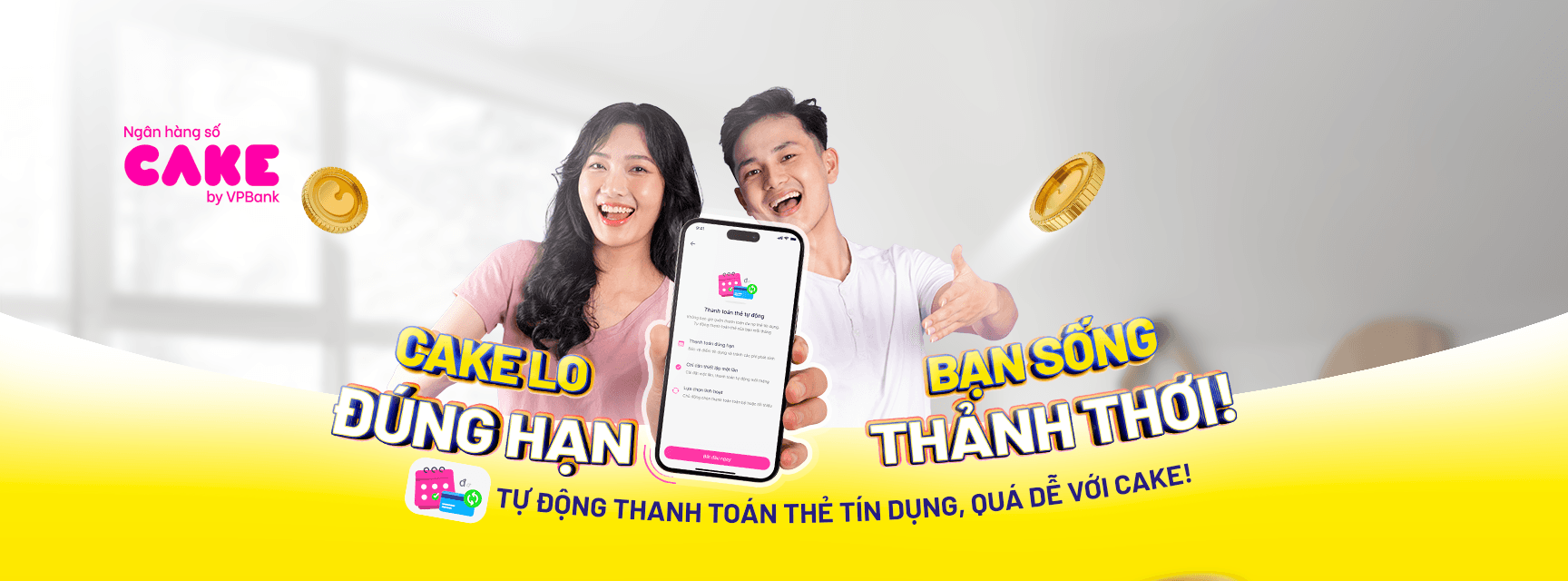 Banner Thẻ tín dụng Cake Freedom