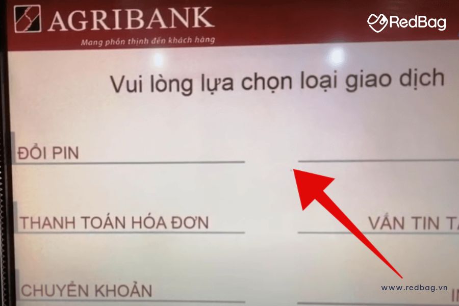 cách đổi mã pin agribank