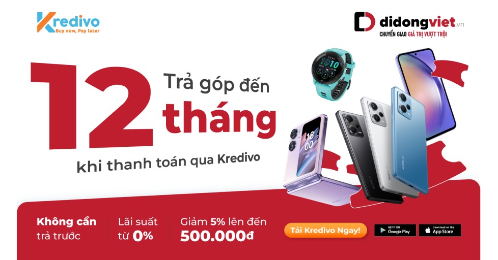 ưu đãi kredivo tại didongviet