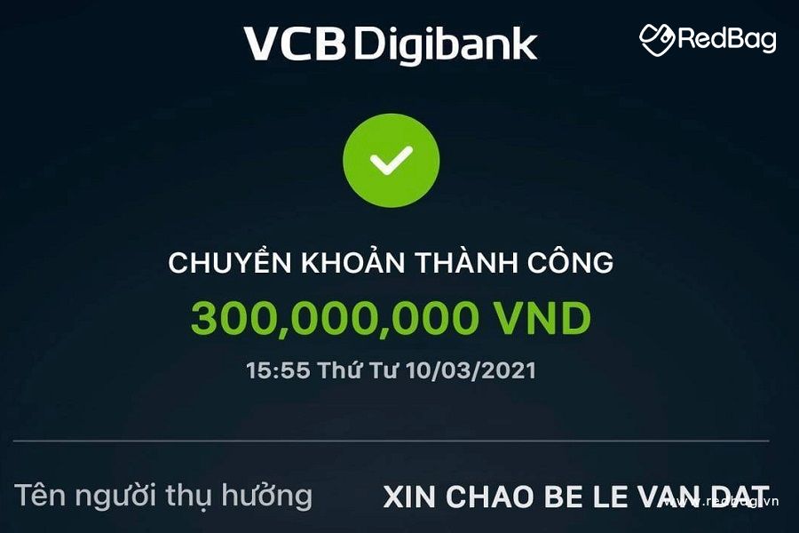 bill chuyển tiền vietcombank