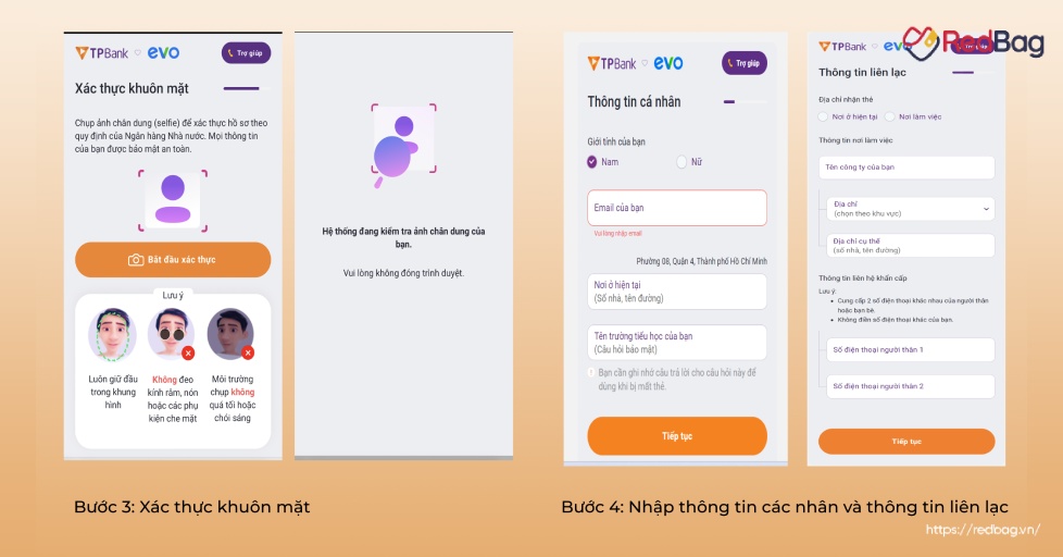 hướng dẫn đăng ký thẻ tín dụng tpbank evo bước 3