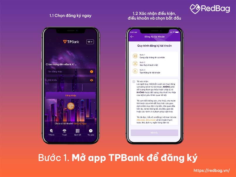 đăng ký tpbank mobile banking