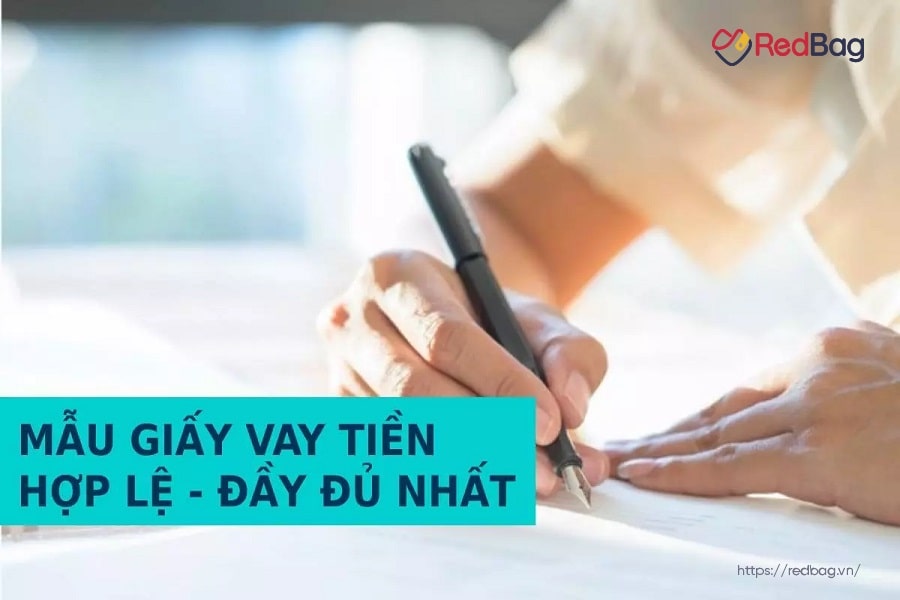 mẫu giấy cho vay tiền viết tay