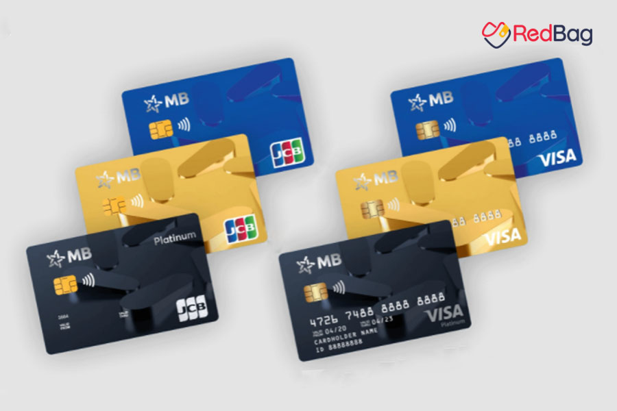 MBBank hiện đang phát hành 2 loại thẻ tín dụng quốc tế là MB Visa và MB JCB Sakura