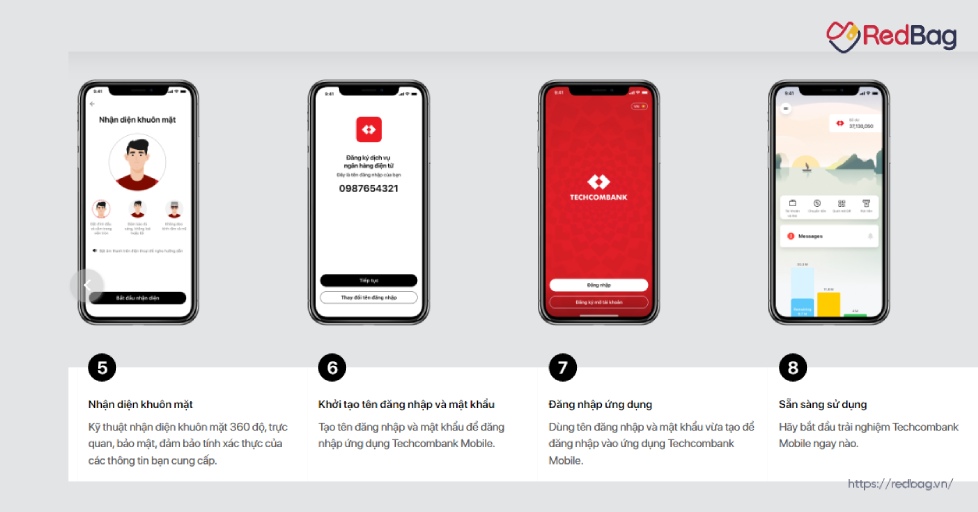 đăng ký ứng dụng techcombank mobile