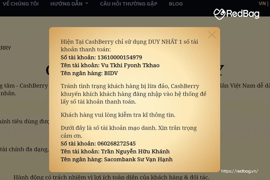 vay tiền cashberry