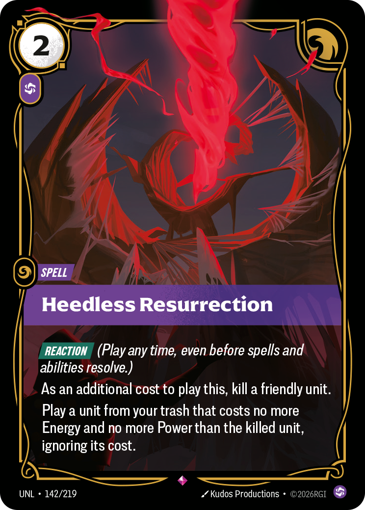 Heedless Resurrection