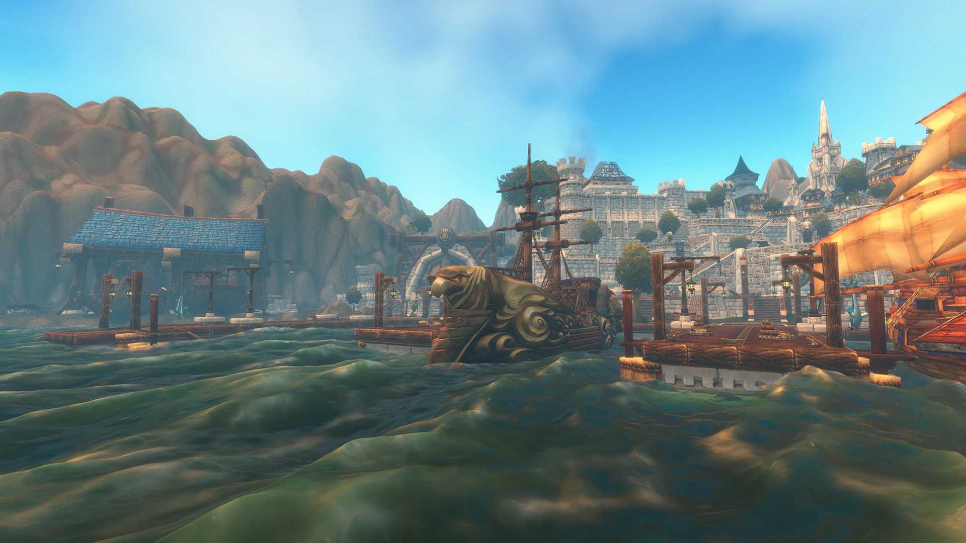 Stormwind Harbor in World of Warcraft: Forever (Blizzard Entertainment)