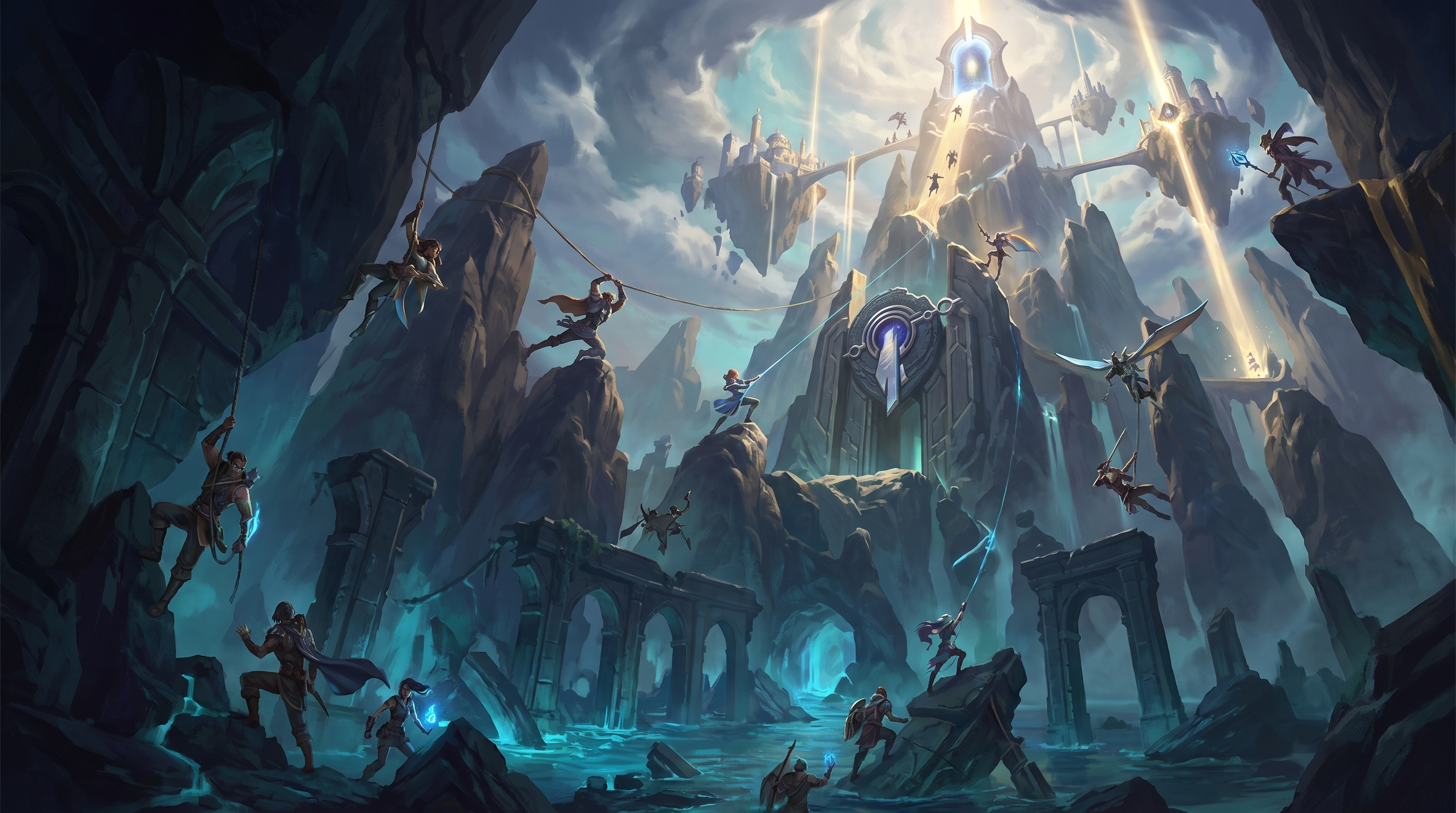 This MMO's New Zone Is 2,000 Meters Tall, From Sunken Ruins to Cities in the Clouds. Riot Just Handed Traversal to a WoW Veteran.