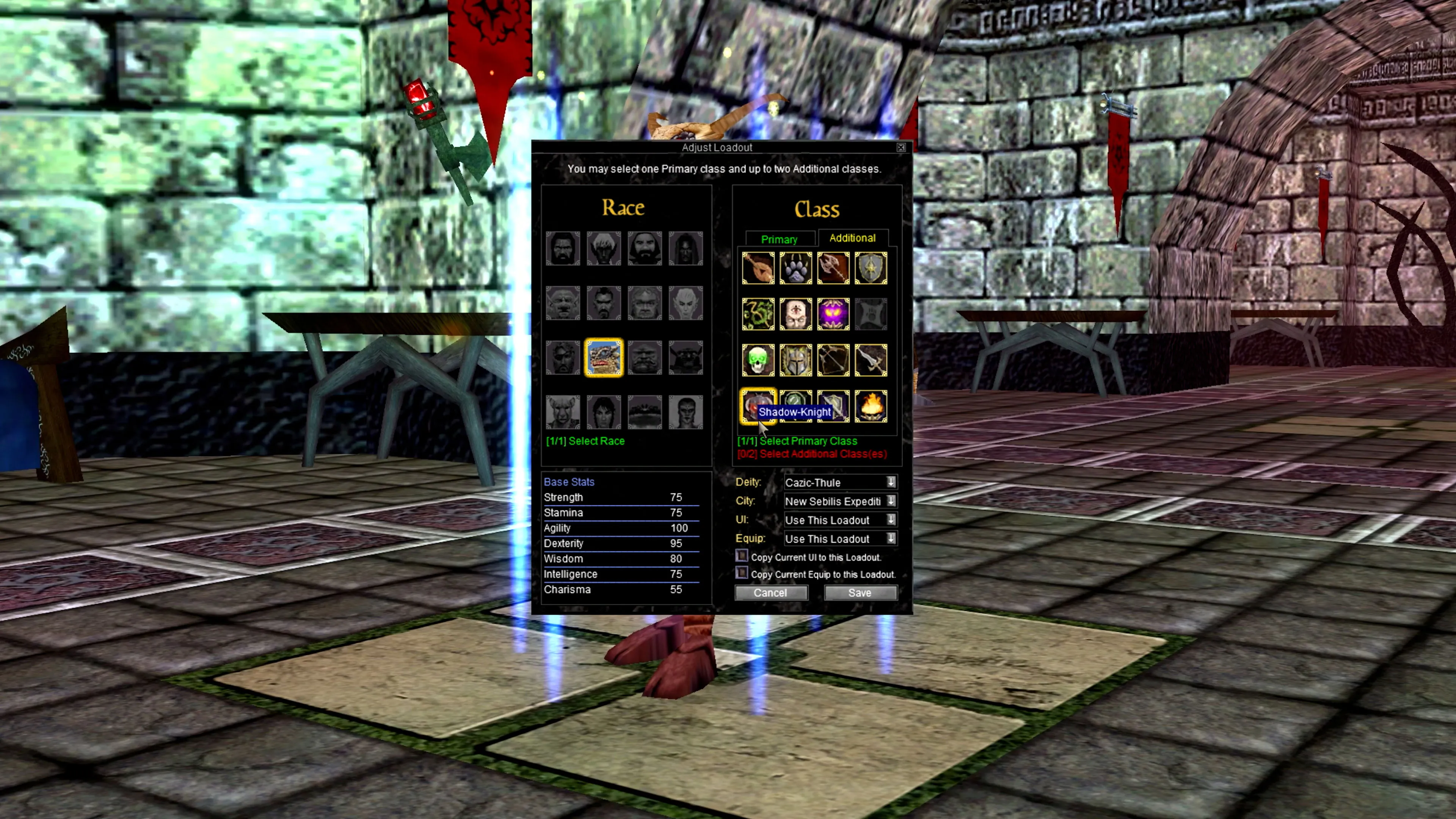 Legends’ multi-class loadout screen: one primary class plus up to two additional (Daybreak Game Company / Game Jawn)